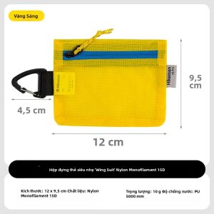 HIKEMAN | Hikeman Nylon Cắm Trại Ngoài Trời Đựng Thẻ Đồng Xu Tai Nghe Di Động ID Túi Du Lịch Mang Theo Túi Chống Nước Art Deco Túi Đeo Vai