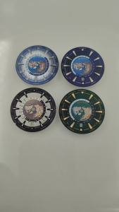 33.5mm Watch Dial Green Luminous Fit NH35 Dial NH36 Dial Movement Accessory Parts Sterile Dial
