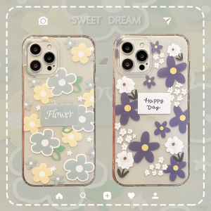 Phone Case OPPO Reno12 F 5G Fashion romance flower Pattern Anti-fall Shockproof Transparent rubber Soft Casing OPPO Reno 12f 5g beautiful Phone Cover