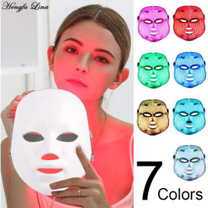 Hengfa Lina 7 Colors Led Facial Mask Beauty Skin Care Rejuvenation Wrinkle Acne Removal Face Beauty Therapy Whitening Tighten Instrument