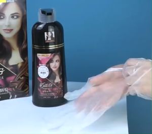 一支彩 一梳菜 一洗黑Natural colour Shampoo hair Dye Color Shampoo 3-In-1 Wash/Nourish/Dye Grey Hair White Hair Turn To Black/Other Colour