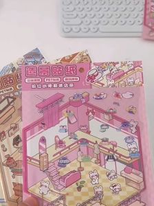 S13สติ๊กเกอร์ตุ๊กตา ลายการ์ตูนน่ารัก  ของเล่นกระดาษ3D  น่ารัก เสริมสร้างจินตนาการ พร้อมส่ง