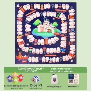 QILEYUAN | Adventure Game Flying Chess Board Game for Children and Families