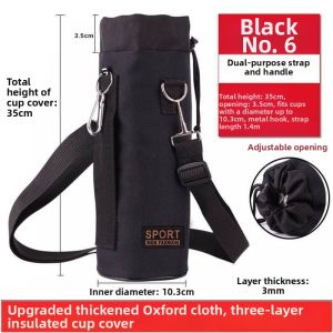 Yisheng | Insulated Durable Water Bottle Protector Portable & Crossbody Carrying Bag