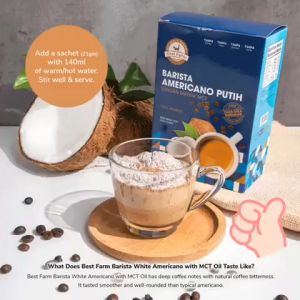 [HALAL]Barista White Americano with MCT Oil (21g x 12 sachets)
