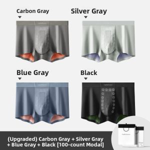 CarbinKoneer | CarbinKoneer Mens Ice Silk Modal Underwear 2024 New Style Seamless Waist Briefs Comfortable Fit Youth Suitable Mid Waist