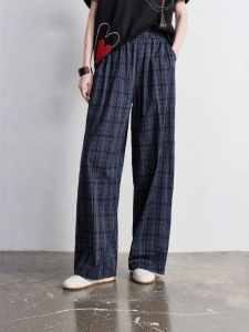Toyouth | Quần Cotton Rộng Thoáng Kiểu Retro Caro