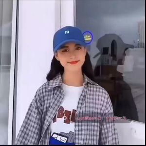 Korean Style Cap Adjustable Baseball Cap Letter Solid Blank Color Visor Hip-Hop Hat Cap Words Cotton Cap M / S