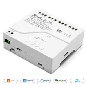 Mô-đun Công Tắc Wifi Thông Minh Tuya Điều Khiển Từ Xa Bằng Sóng Radio RF 433 1/2/4 Kênh 12V 32V 220V Tương Thích Với Alexa Google Home Và Smart Life