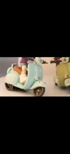 Xe Máy Điện Đồ Chơi Mini Chạy Pin Cho Labubu Hamster Mô Hình Trang Trí