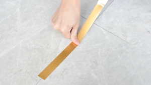 KOQZM 50 m cuộn vàng đen bạc sàn viền không thấm nước đường may dán tường khoảng cách tường trần nhà trang trí tự dính gạch Băng