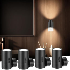 1/2/4 LED Night Light Plug Type Dusk To Dawn Sensor with Adjustable Brightness for Corridor Bedroom Staircase Night Lights