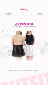 MyYoora Jennica Skirt: Rok Mini Balon Wanita Stylish