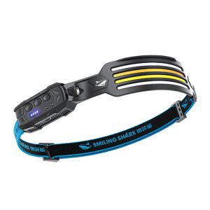 SMILING SHARK | Bright Powerful Induction Rechargeable Outdoor LED Headlamp