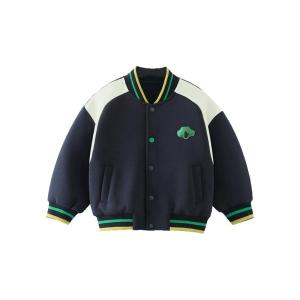 Spring Autumn Childrens Baseball Jacket Boys Casual Sportswear Cotton Polyester Blend Comfortable Fit Ball Game Outerwear