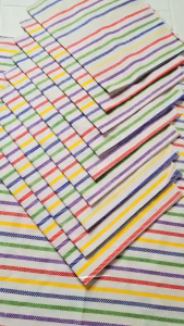 3 Pcs Alas Ompol Bayi // Motive Lurik // Pelangi // Ukuran 60x50