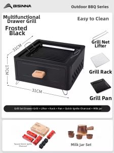 BSWOLF | Grill Cooking and Tea Heating Stove Set