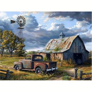 500/1000pcs Adult Jigsaw Puzzle  Countryside Scenery Puzzles for Gameroom Bedroom Livingroom Gift Challenging Game