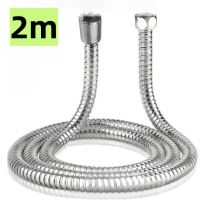 Flexible Stainless Steel Plumbing Hose Shower Head Tube Flexible Bathroom Pipe 1.5-2m Bath Accessories