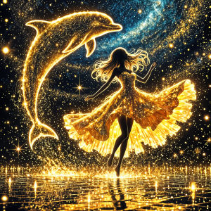 Huacan Diamond Painting Woman Rhinestones Full Square Round Mosaic Dolphin Handmade Gift Decoration For Home