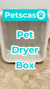 Petscaso Pet Dryer Box | Adjustable Temperature & Wind Speed | Easy-Clean | Safe & Comfortable