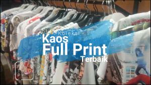 Kaos Distro Sablon Full Print SB340 Pria Oblong Baju Atasan Lengan Pendek Dewasa