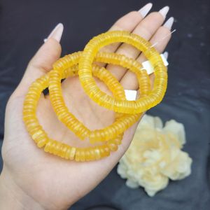 Vòng đồng điếu Hổ phách vàng 8-9li