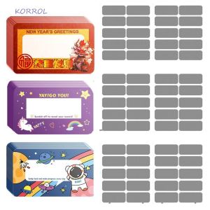 20pcs Reward Scratch Card Game Cards Scratch Off Stickers Creative Blessing Cards DIY Greeting Cards Birthday Surprise