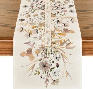 【Wildflower Spring】Print Table Runner Multi-Scene Dining Table Decor
