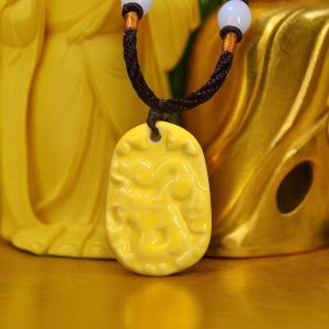 Ceramic Zodiac Pendant Necklace