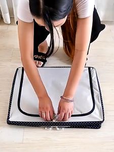 100L Oxford Foldable Storage Box Organizer Large Capacity Storage Bag For Clothes