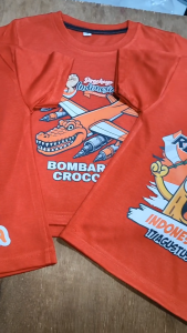 Baju Kaos Distro Anak Edisi Kemerdekaan Indonesia 17 Agustus Ke 80 Karakter Anomali 1 - 10 Tahun