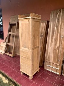 NAKAS/LEMARI SERBAGUNA KAYU JATI PESANAN BPK HERU