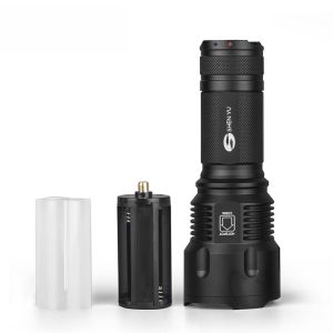 T6 Zoomable Flashlight Aluminum Alloy Rechargeable High Power Multi‑Mode Torch for Long‑Range Outdoor Camping Hiking Lighting