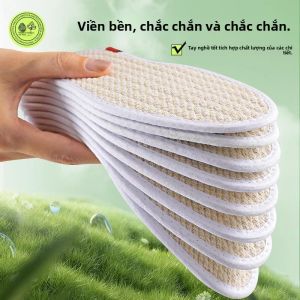 MONLEYTA | Miếng lót giày vải lanh hương thảo nguyên mềm thoải mái thấm hút mồ hôi thoáng khí cho nam và nữ dành cho giày da
