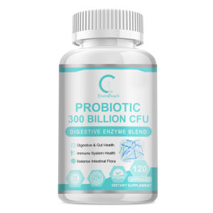 GPGP GreenPeople Probiotics 300 Billion CFU Probiotics for Men and Women Complete Shelf Stable Probiotic Supplement with Prebiotics & Digestive Enzymes