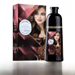 ครีมนวดผมสีสันสดใส ครีมสีผมสมุนไพร ซักแล้วดูดซับได้ หนาแน่น ปกปิดเส้นผมขาว สีดำ หรือสีอื่นๆ ครีมนวดผมสีสันสดใส