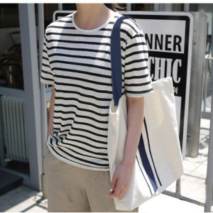 กระเป๋าผ้าใบ Canvas Bag สีบล็อกสุดเก๋ กระเป๋าถือผู้หญิง สีเขียวบล็อก กระเป๋าสะพายไหล่แบบลำลอง กระเป๋าถือผ้าใบ