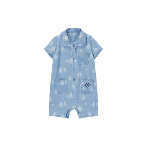 Milkbarn | Spring/Summer Infant Polo Neck Short Sleeve Onesie