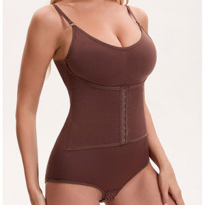 Naisstoo women shapewear bodysuit tummy control tight slimming body shaper bodysuit with bras