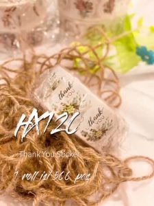 HX120 [500 pcs 2.5 cm] Stiker Ucapan Terima Kasih