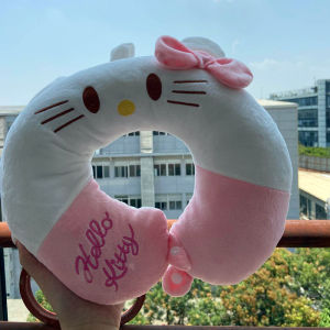 Sanrio | Sanrio Cute U-shaped Neck Pillow Hello Kitty Purin Pochacco Portable Nap Pillow Perfect for Neck Support Kuromi Plush Toy