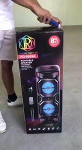 8 pulgada "bluetooth speaker mataas na kapangyarihan 30 watt kulay ilaw (RGB ilaw) portable bluetooth speaker
