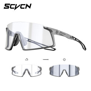 SCVCN Photochromic Kính Đi Xe Đạp UV400 Bảo Vệ Tia UV Ngoài Trời Kính Mắt Dành Cho Nam Chuyên Nghiệp Đi Bộ Đường Dài Xe Đạp MTB Kính Nhiều Màu Khung