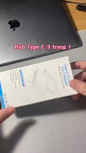 Cáp chuyển Type C ra USB 3.0 HDMI 4K và Type C nhỏ gọn tiện lợi dùng cho máy tính laptop máy tính bảng