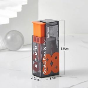 Automatic Rebound Dental Floss Storage Box Rapid Reload Recyclable Flosses Dispenser Travel Portable Oral Hygiene Gadget