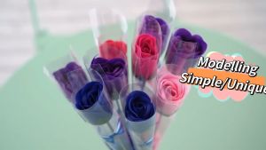 【Fast Delivery】Valentines Day Single rose soap flower 11.4inches/ 29CM Mothers Day gifts/Teachers Day gifts /Artificial soap rose flower