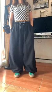 Celana Baggy Distro Terbaru Pria Wanita Style Skena Top Lokal Bandung Celana Gombrang Dewasa 2025 Oversize
