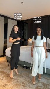 ( VM ) - Setelan Celana joger 9012 + Atasan 9013/ Bahan Knit/Satu Set Atasan+Celana