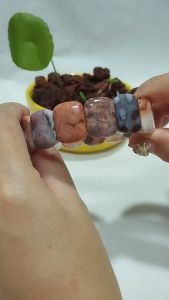 C0002  Coral Jade Hand Bar 珊瑚玉 手牌 镯子 手链 吊坠 首饰 玉石 配饰 Crystal Bracelet Bangles Pendants Papan Bracelets Jade Buckles Coral Jade with Collectible Value